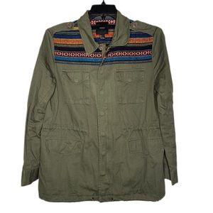 Forever 21 Green Military Jacket Size Large